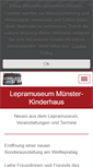 Mobile Screenshot of lepramuseum.de